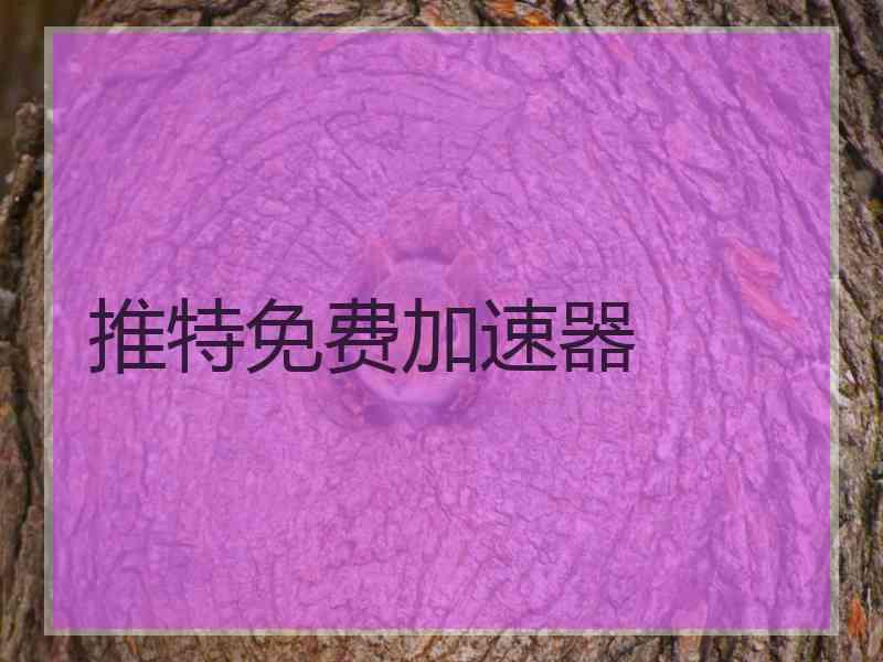 推特免费加速器