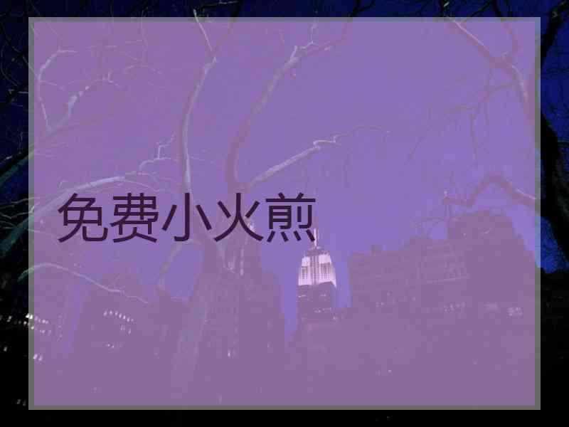 免费小火煎