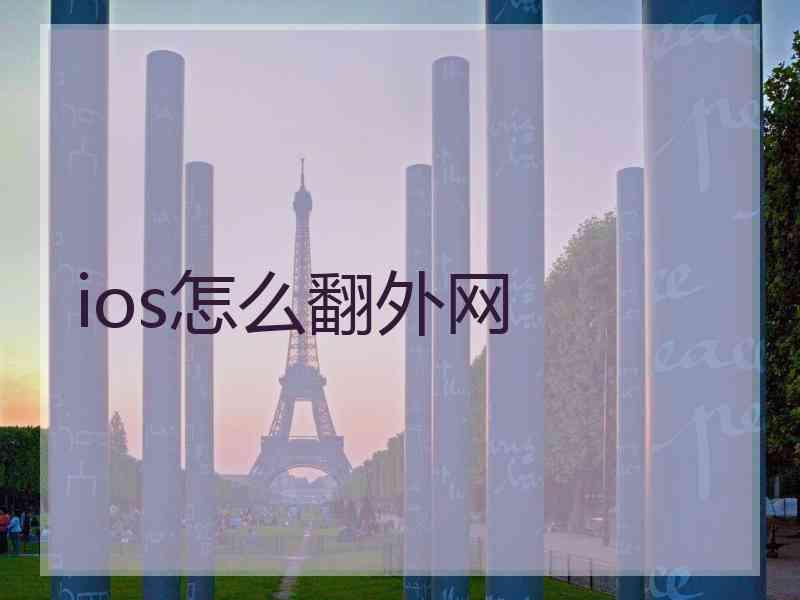ios怎么翻外网